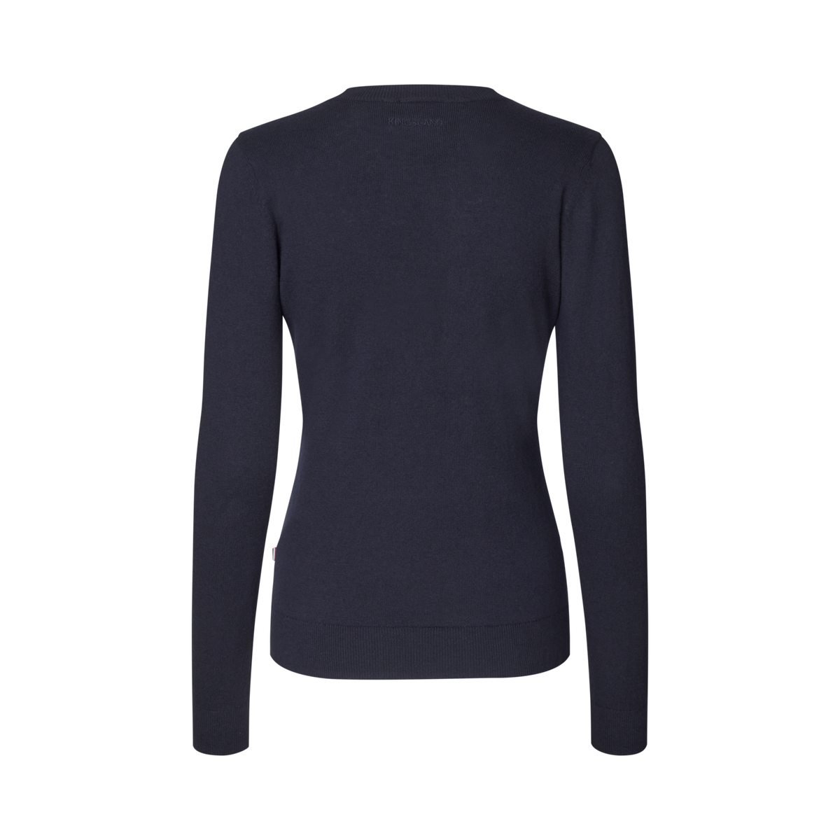 Elegant round-neck pullover for women with a refined minimalist design