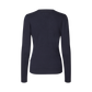 Elegant round-neck pullover for women with a refined minimalist design