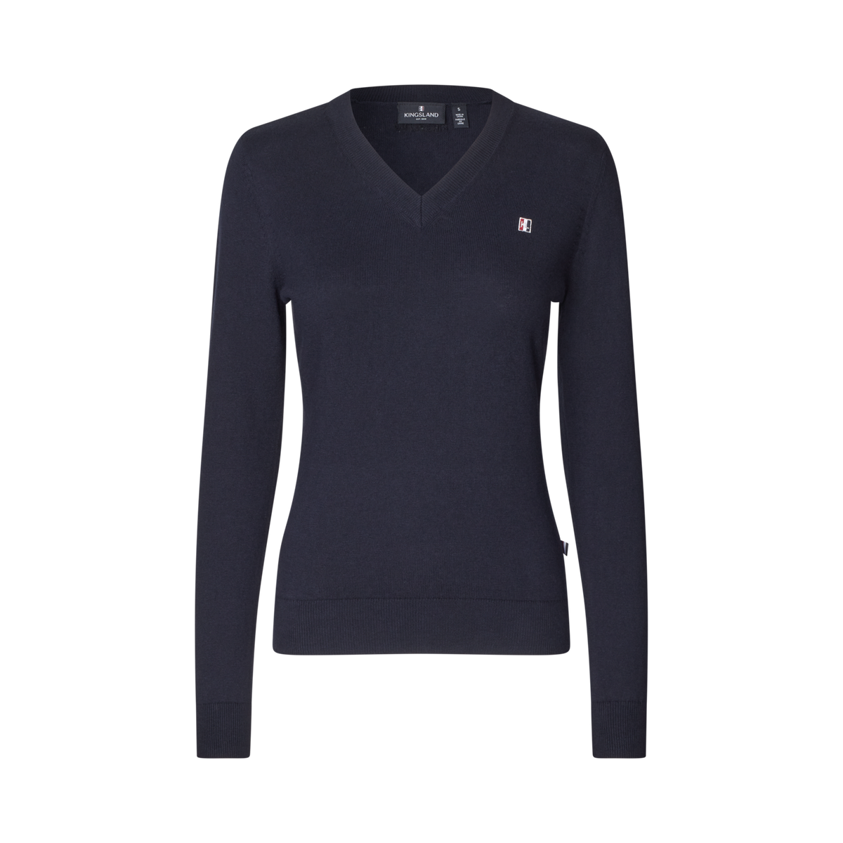 Elegant V-neck pullover for women with a refined minimalist design