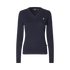Elegant V-neck pullover for women with a refined minimalist design