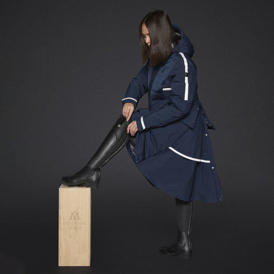 Extra long winter horse riding coat