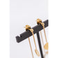 Equestrian earrings for women with delicate gold pendants and a refined appearance.