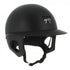 Equestrian helmet with polo visor and removable clip-in inner foam.
