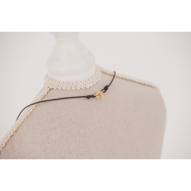 Equestrian horse logo necklace with a delicate round pendant for an elegant look.