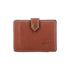 Equestrian-inspired leather card wallet with embossed detailing