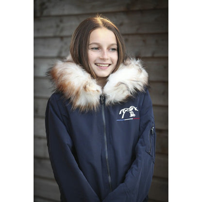warm fleece lined short winter jacket for horseback riding