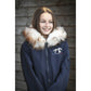 warm fleece lined short winter jacket for horseback riding