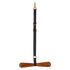 Equestrian saddle holder for keeping a saddle within easy reach in the stable.