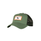 Equestrian trucker cap designed for both kids and adults