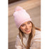 Equestrian winter beanie with soft faux-fur detailing