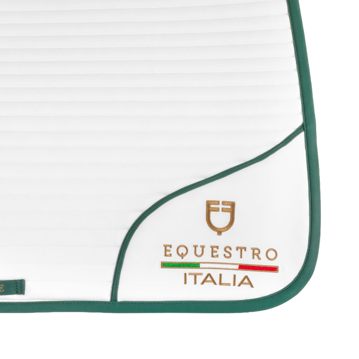 Equestro FISE 100 dressage saddle pad with horizontal band quilting