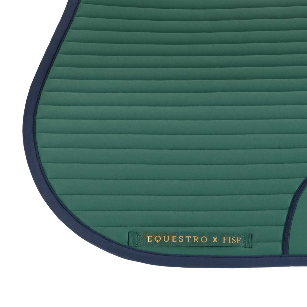 Equestro FISE 100 jumping saddle pad with horizontal band quilting