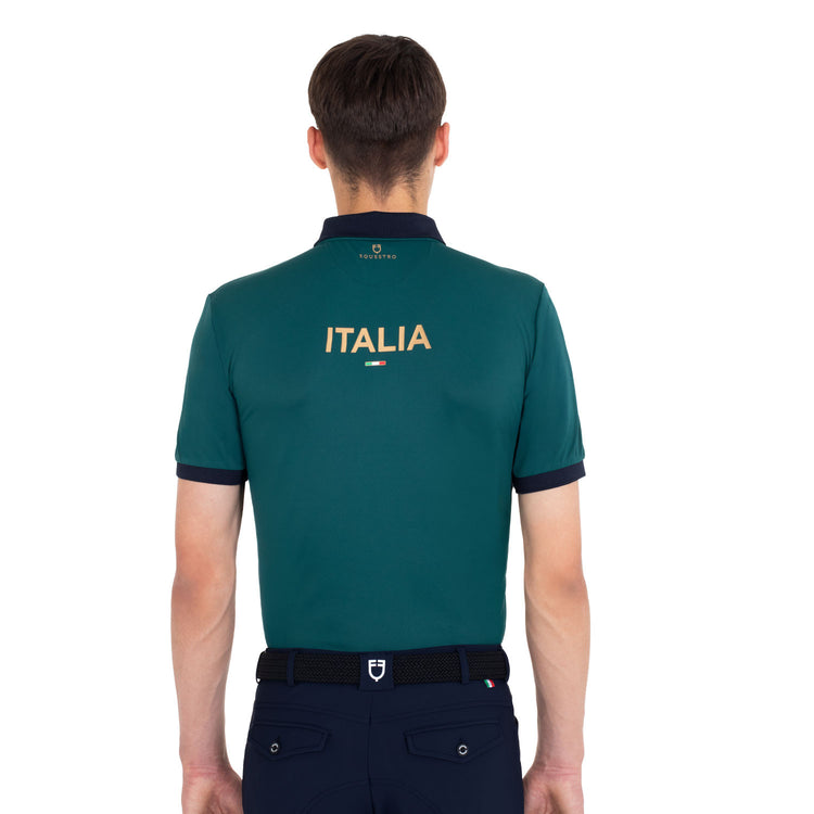 Equestro X FISE 100 equestrian training polo with short sleeves