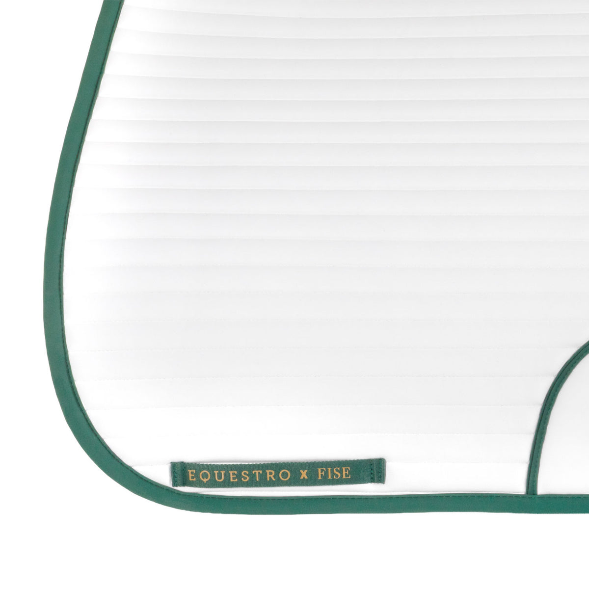 Equestro X FISE 100 quilted dressage saddle pad for training and competition