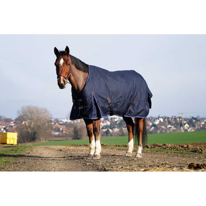 waterproof breathable horse rug navy 1200d for winter turnout blue