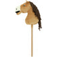 Plush hobby horse with Velcro mouth for accessories