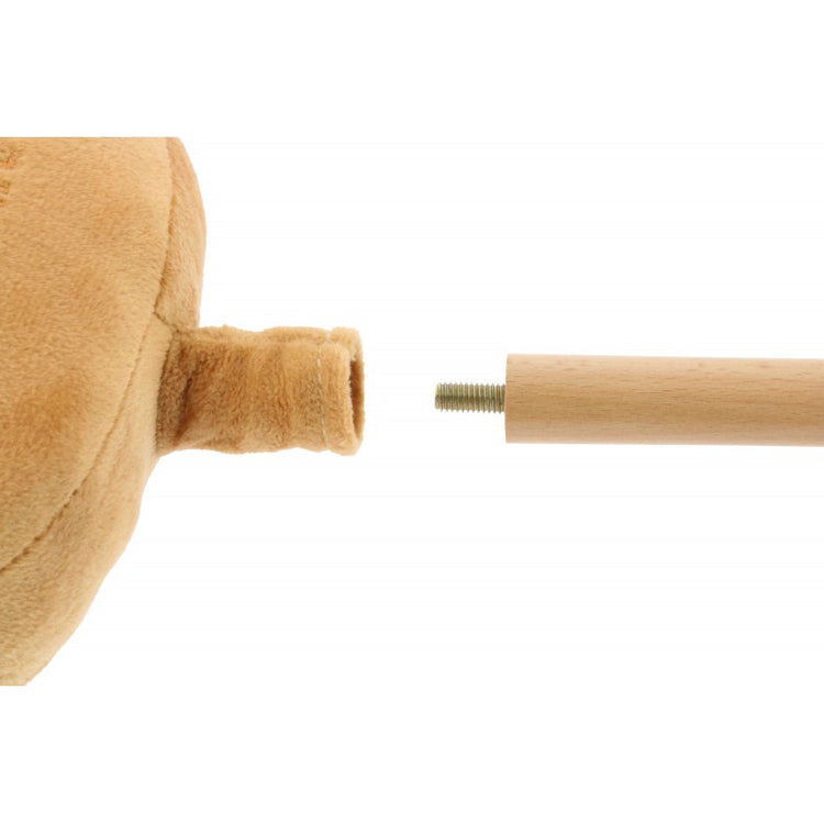 CE-certified hobby horse with removable wooden stick