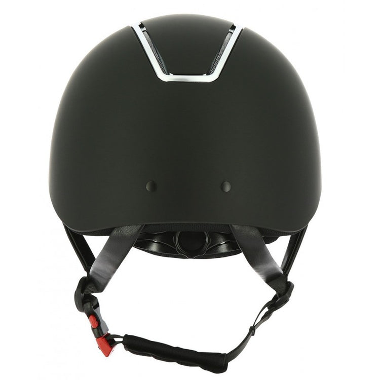 Horse riding helmet with adjustable dial at the back