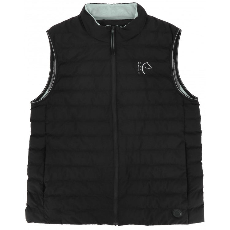 Lightweight heated vest for winter riding
