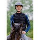 Heated softshell riding vest for cold weather