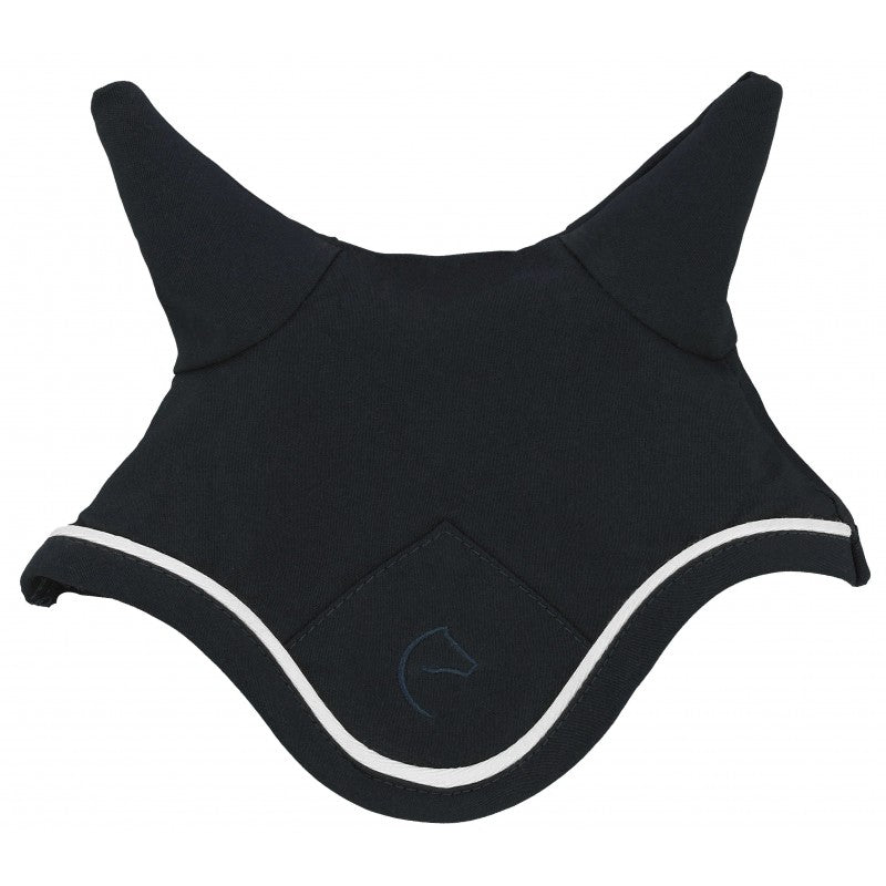Equitheme Pony Academy fly veil with white piping