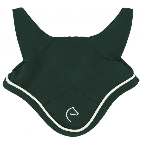 Equitheme Mini Fly Veil with white braided trim