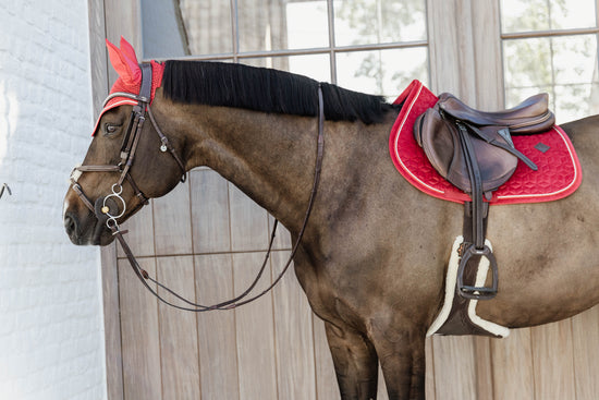 Velvet Matching Set - Red
