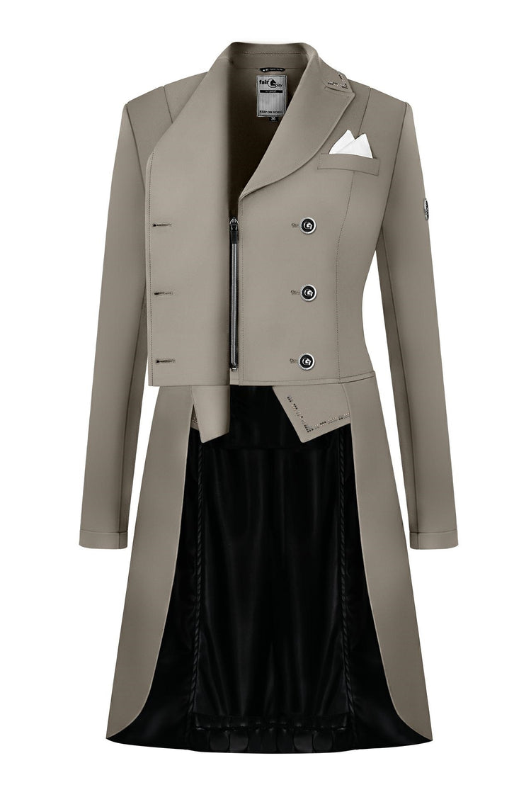 Fair Play FP Nadine breathable tailcoat with underarm eyelets for increased ventilation while competing.