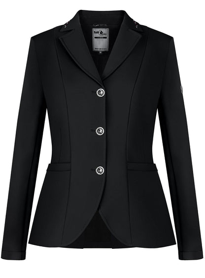 Fair Play Natalie show jacket in Black with a sporty and elegant tailored silhouette.