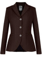 Fair Play Natalie show jacket in Brown with breathable COMFINAT-tech™ stretch fabric.
