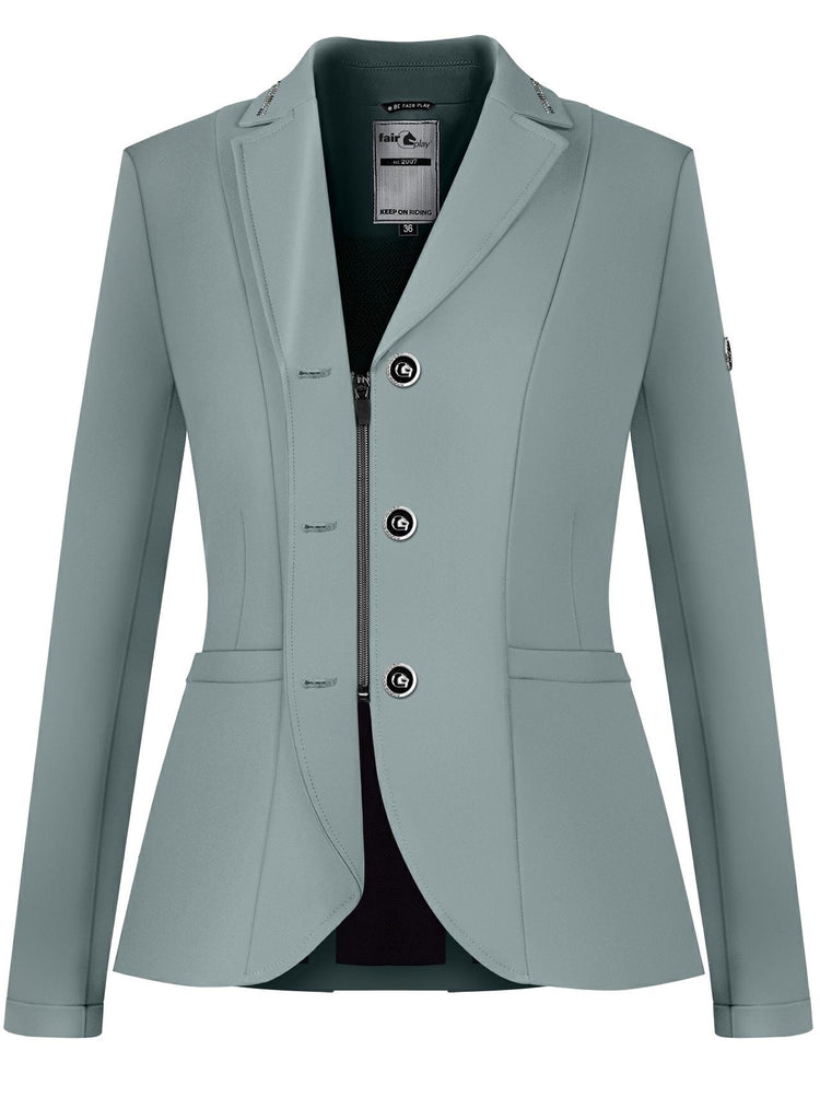 Fair Play Natalie show jacket with subtle crystal detailing around the collar.