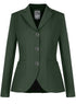 Fair Play Natalie show jacket in Dark Sage with elegant rhinestone collar detailing.