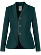 Fair Play Natalie show jacket in Noble Green with crystal detailing around the collar.