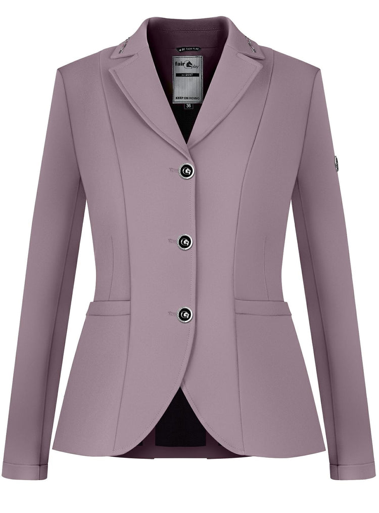Fair Play Natalie show jacket in Orchid Blush with a feminine tailored silhouette.