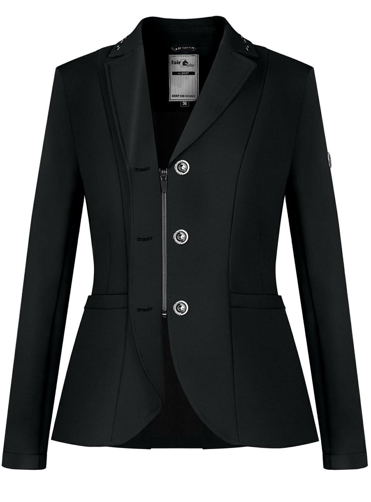 Fair Play Natalie performance show jacket combining breathable fabric, elegant detailing and a tailored fit.