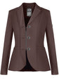 Fair Play Natalie show jacket in Rose Brown with breathable stretch construction.