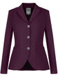 Fair Play Natalie competition jacket in Royal Berry with elegant crystal collar edging.