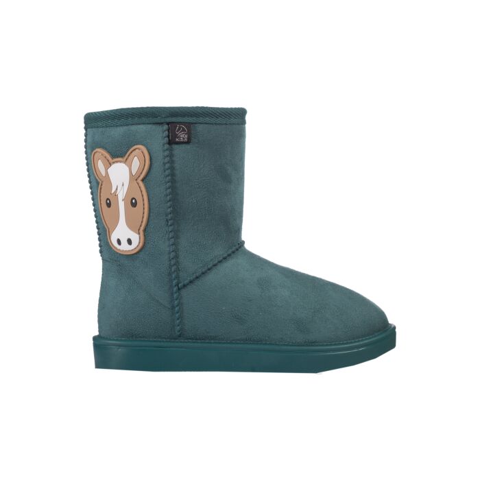 Faux fur lined boots for young equestrian enthusiasts