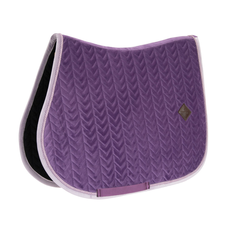 Kentucky purple velvet contrast jumping saddle pad