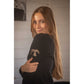 Fitted knit sweater for riders with a classic textured design