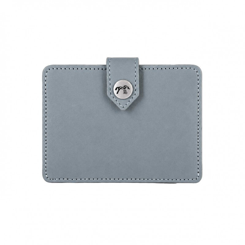 Folding cowhide leather card wallet for everyday use