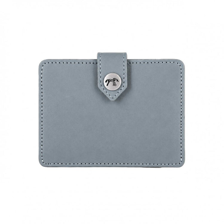Folding cowhide leather card wallet for everyday use