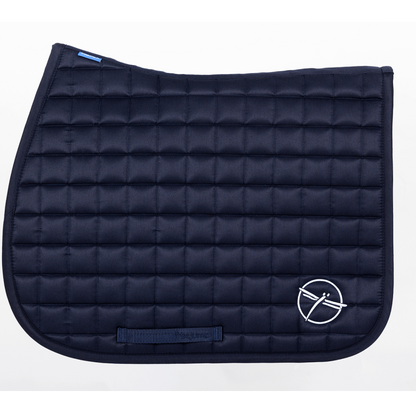 Freejump quilted saddle pad for show jumping navy