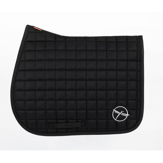 Breathable equestrian saddle pad for comfort black