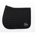 Breathable equestrian saddle pad for comfort black