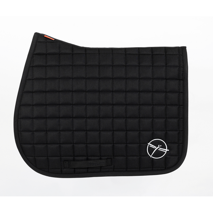 Breathable equestrian saddle pad for comfort black