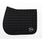 Breathable equestrian saddle pad for comfort black