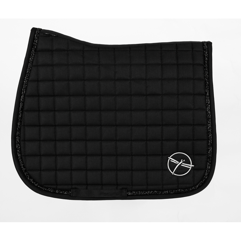 Elegant show jumping pad with moisture control black gitter