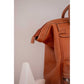 Full-grain cowhide leather backpack for work and everyday use