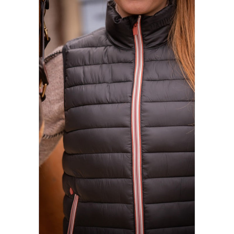 Black equestrian quilted vest from Paddock equestrian 